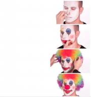clown makeup template // 750x798 // 206.2KB